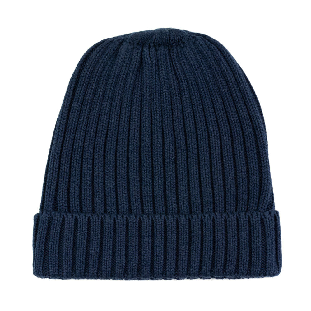 academy blue itch free cotton beanie hat