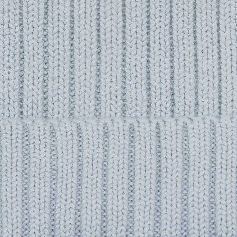 light blue cotton beanie hat