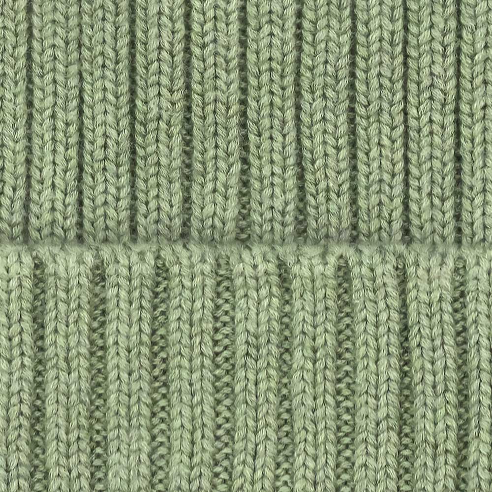 green cotton beanie hat