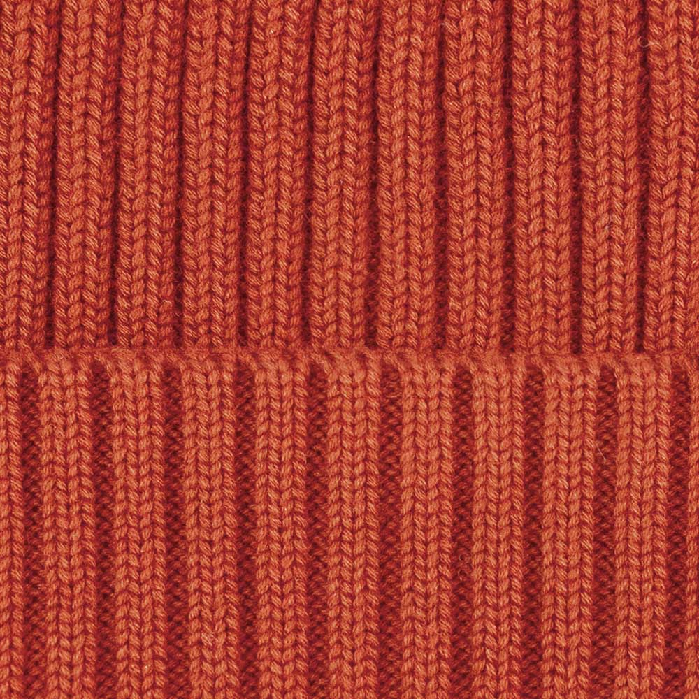 orange cotton beanie hat