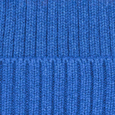 blue cotton beanie hat