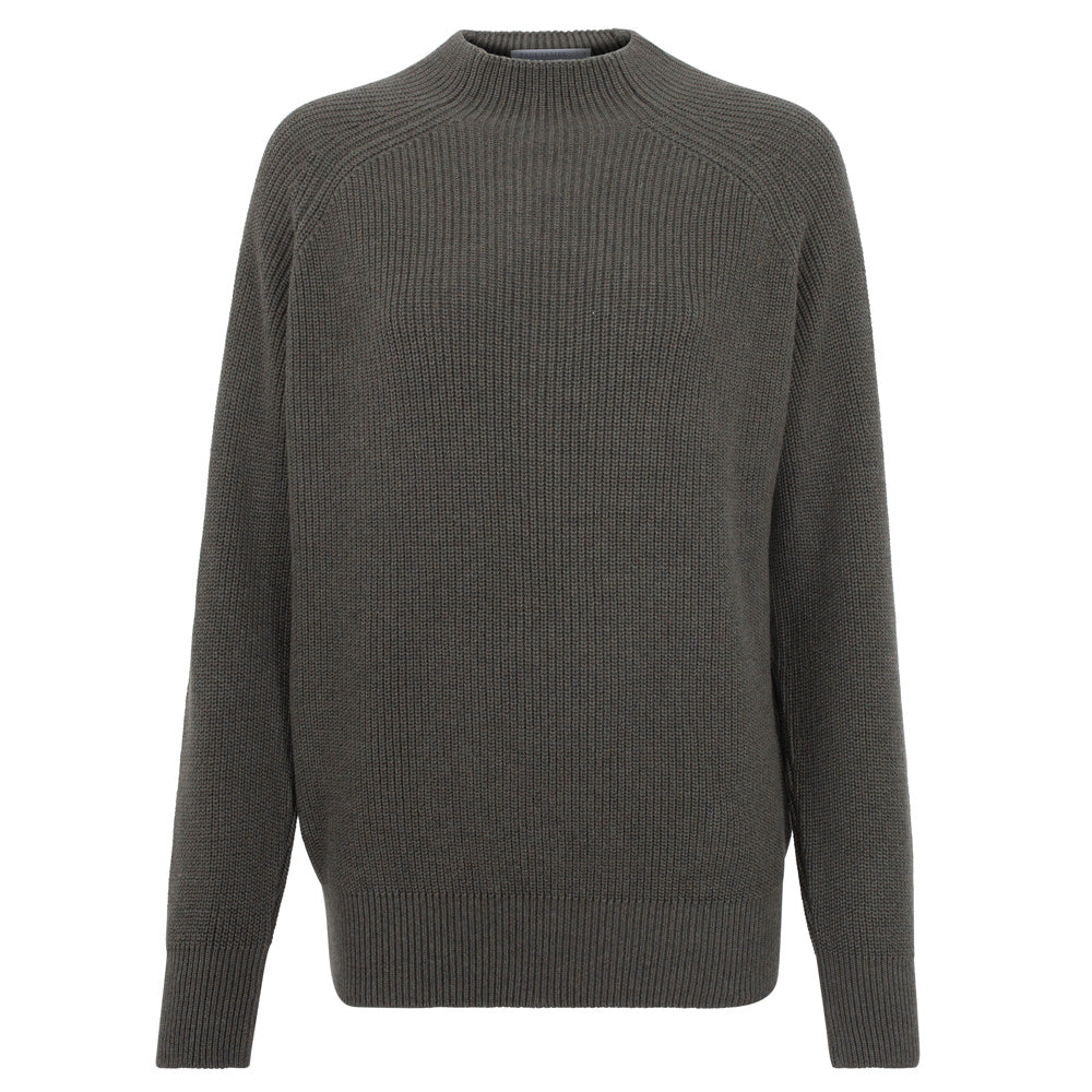 womens quality mock turtle neck cotton jumper