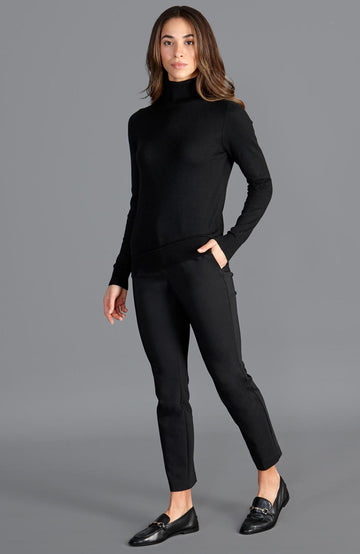womens fine knit roll neck jumper