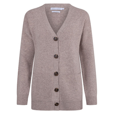 womens warm lambswool cardigan with pockets