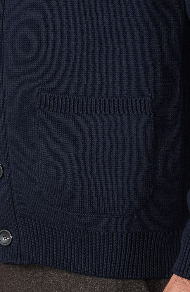 navy mens shawl collar cardigan