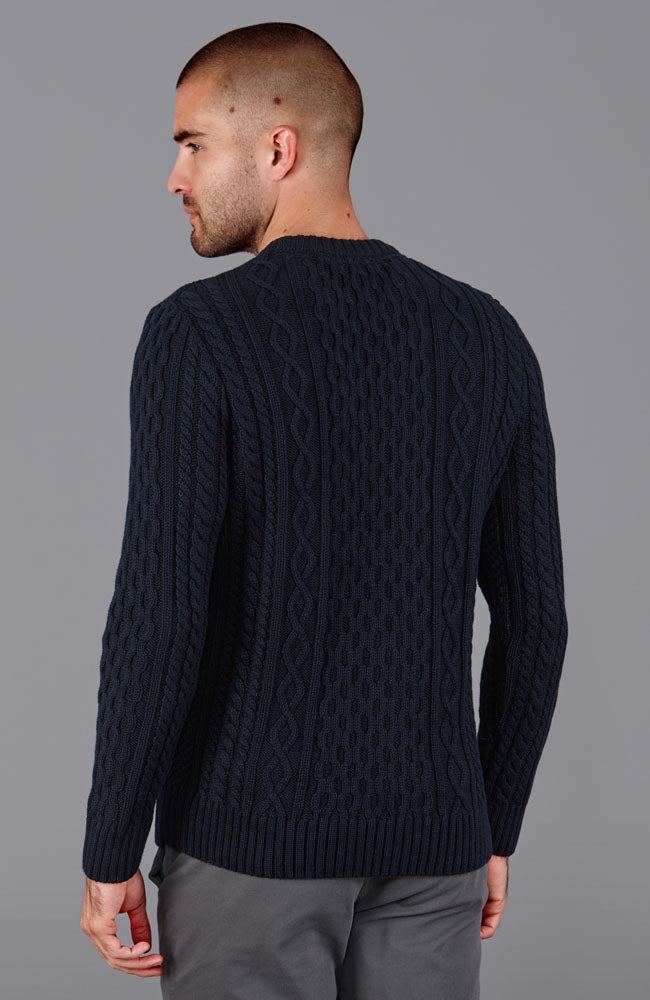 Mens Heavyweight 100% Cotton Fisherman's Cable Jumper – Paul James Knitwear