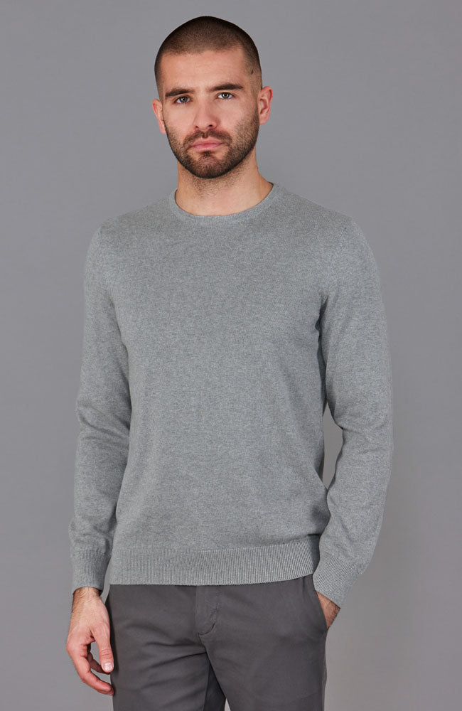 Mens Crew Neck 100% Cotton Jumper – Paul James Knitwear