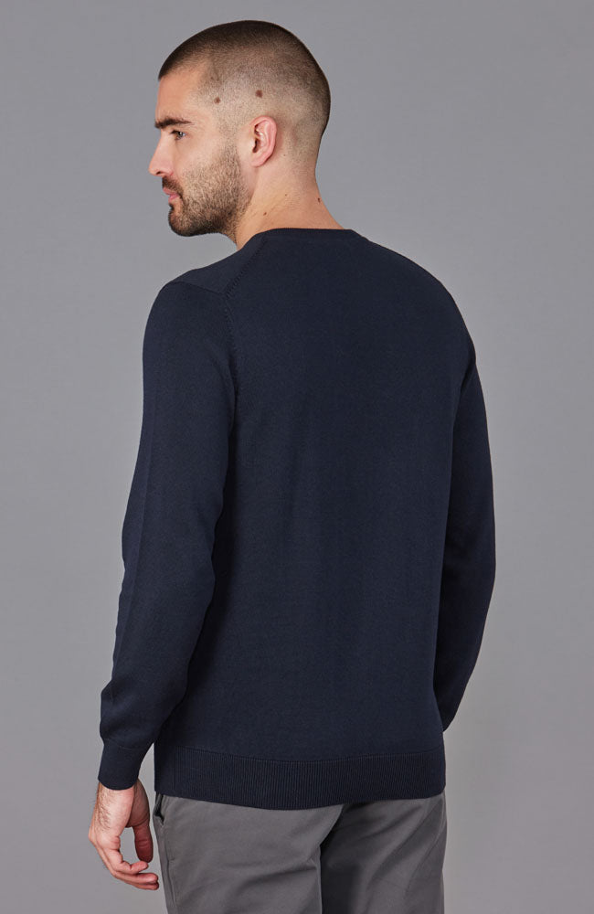 Mens Crew Neck 100% Cotton Jumper – Paul James Knitwear