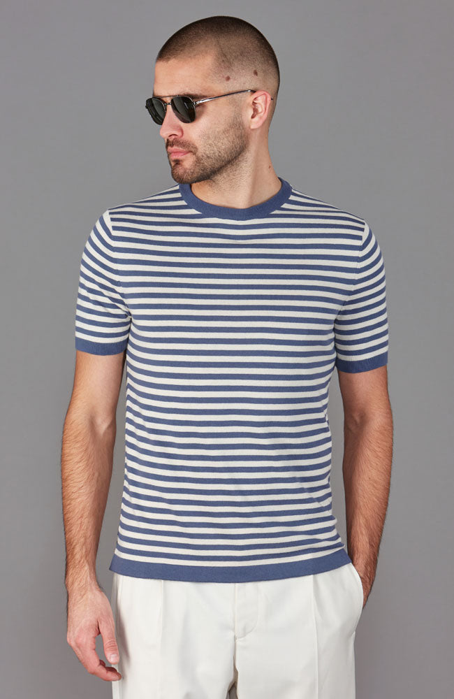blue mens breton stripe t shirt
