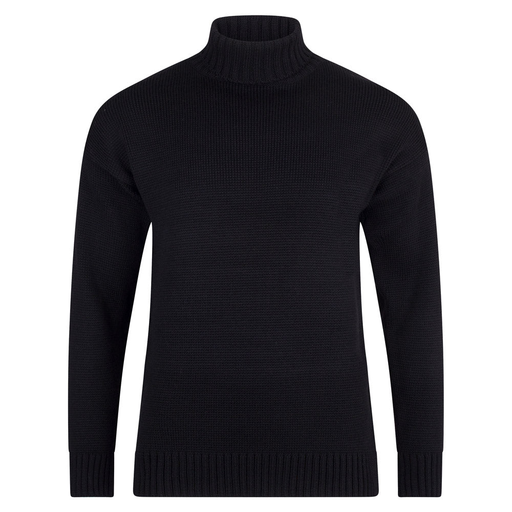 Submariner Roll Neck Merino Wool Jumper For Men – Paul James Knitwear