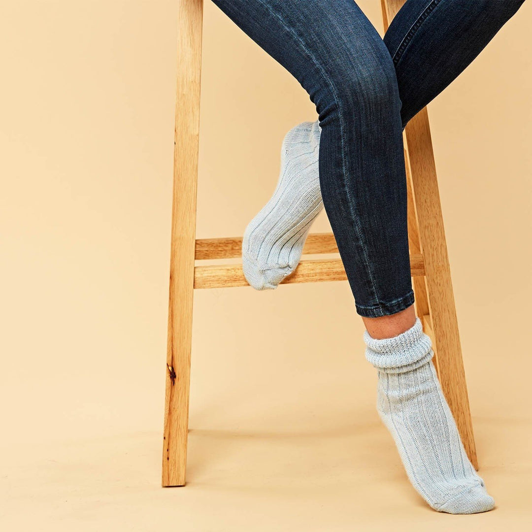 Womens alpaca soft bed socks by Paul James