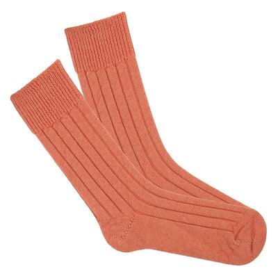 orange luxury alpaca warm bed sock