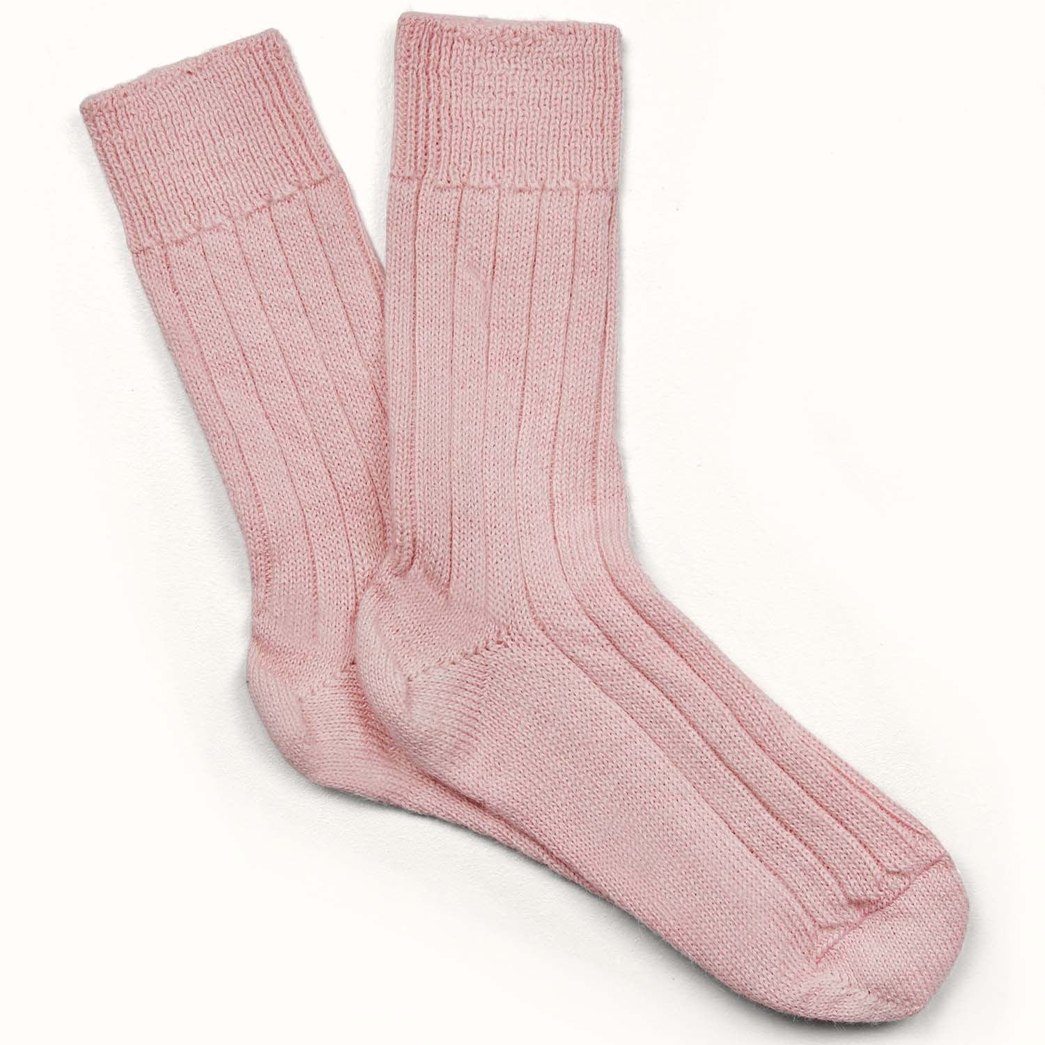Luxury lounge socks in British alpaca - Lilac