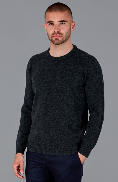 dark grey mens wool jumper