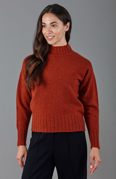 red womens wool jumper