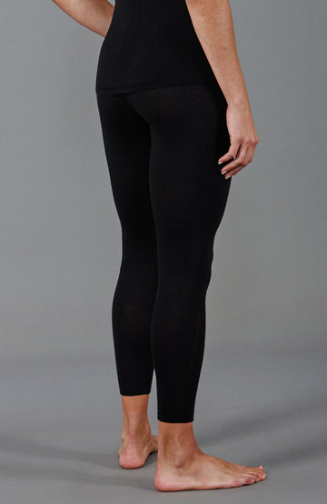 black womens merino wool bottoms