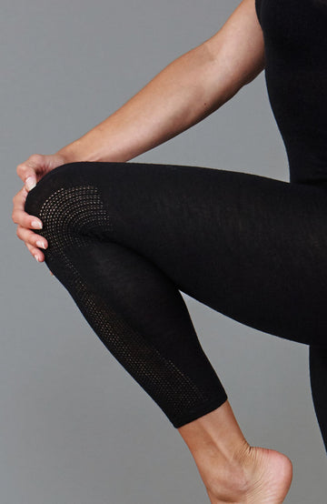 black womens merino wool bottoms