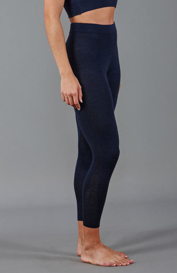 navy womens thermal wool leggings