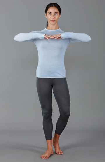 grey womens thermal wool leggings