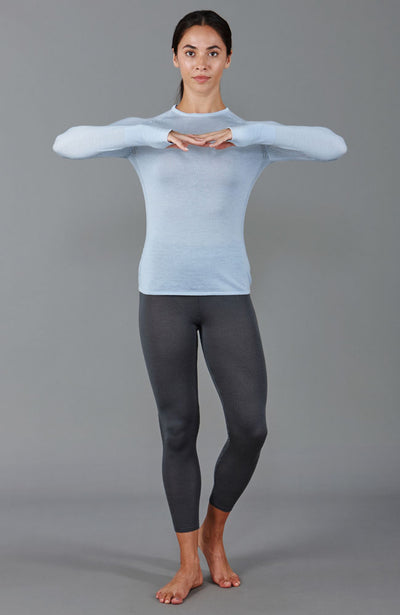 grey womens thermal wool leggings