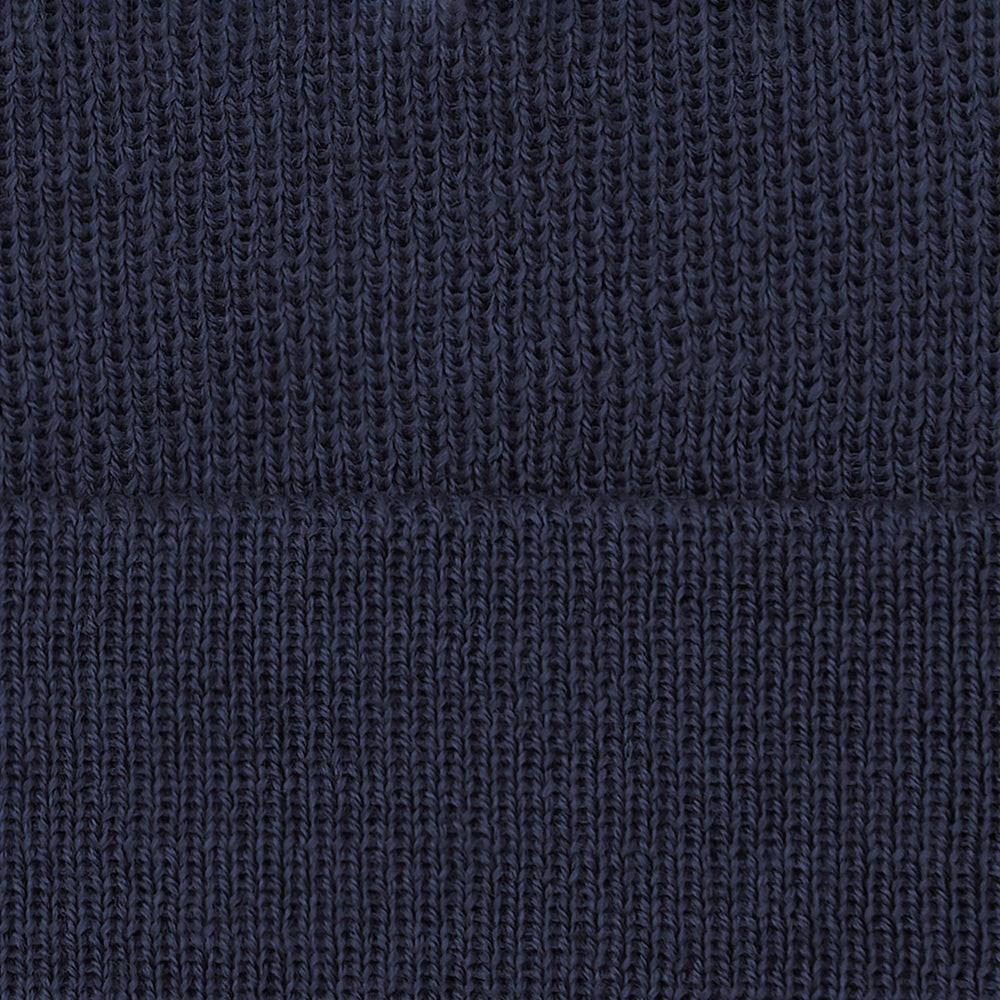 navy merino wool beanie