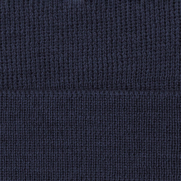 navy merino wool beanie