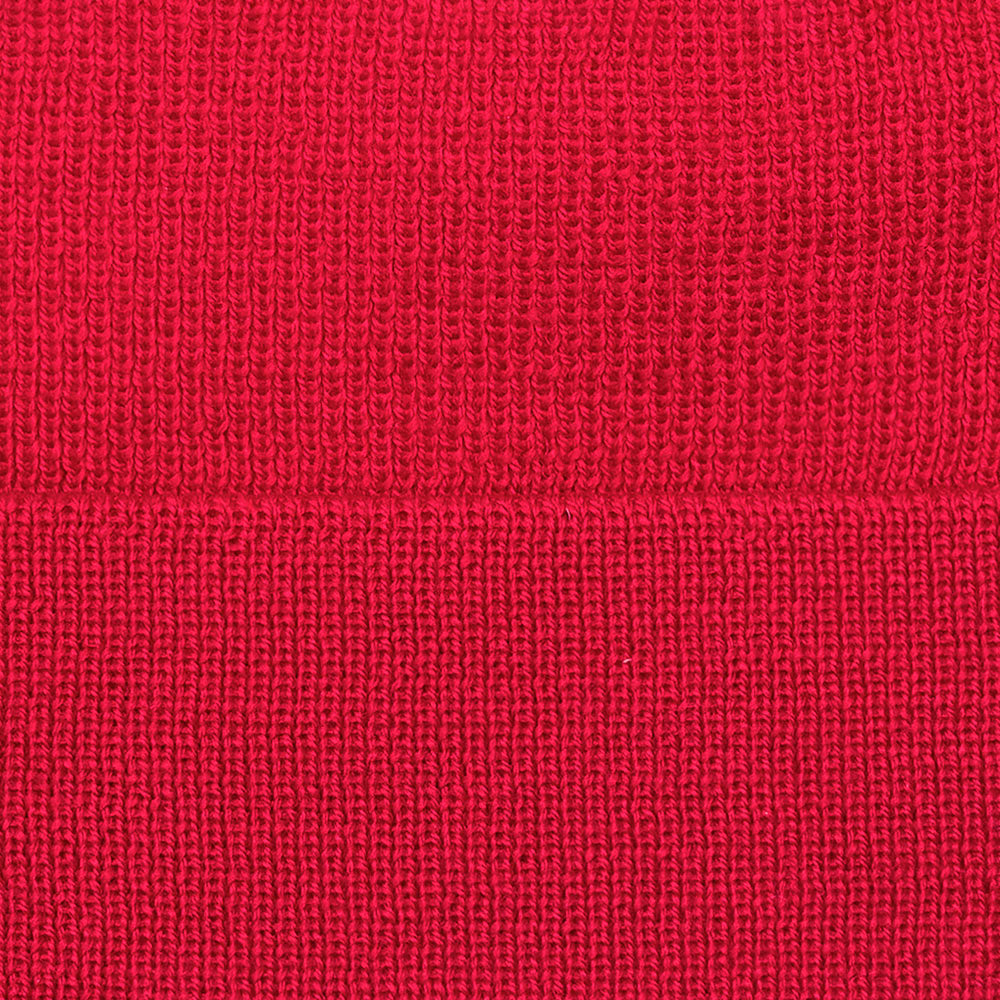 red merino wool beanie