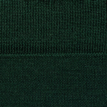 green merino wool beanie hat