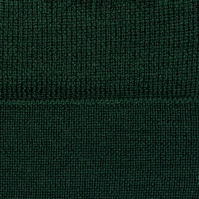green merino wool beanie hat