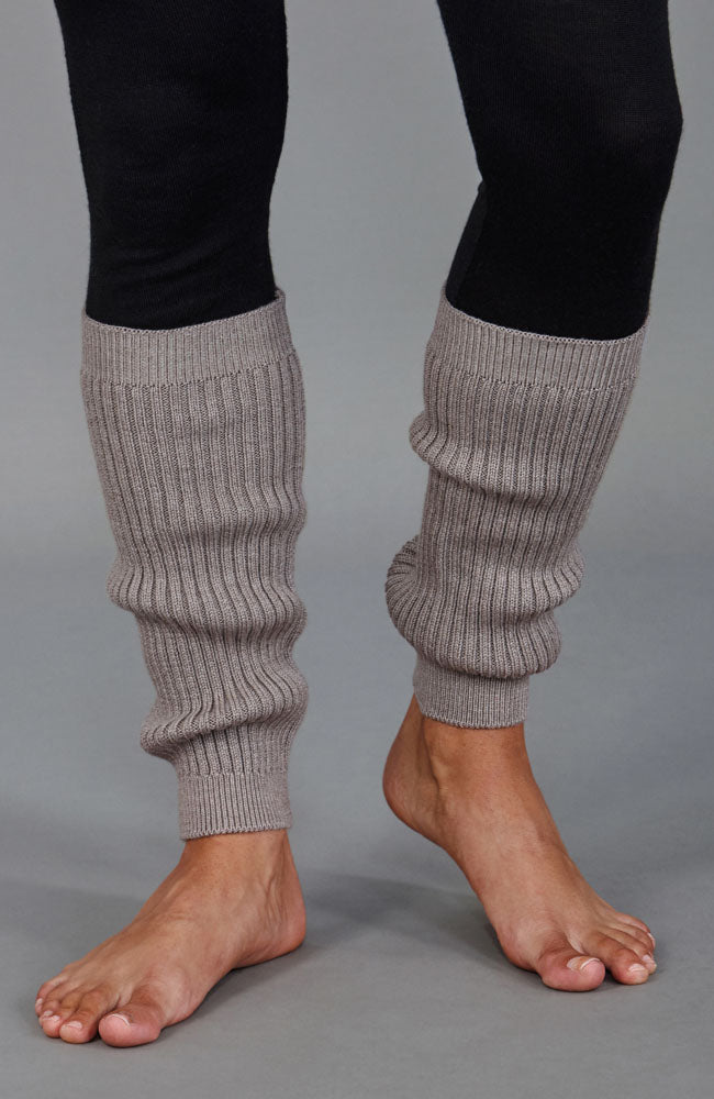 Gerippter Beinwärmer aus Merino Activewear für Damen