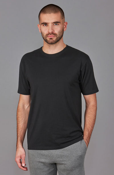 mens black relaxed fit t shirt