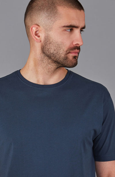 blue mens relaxed fit t shirt