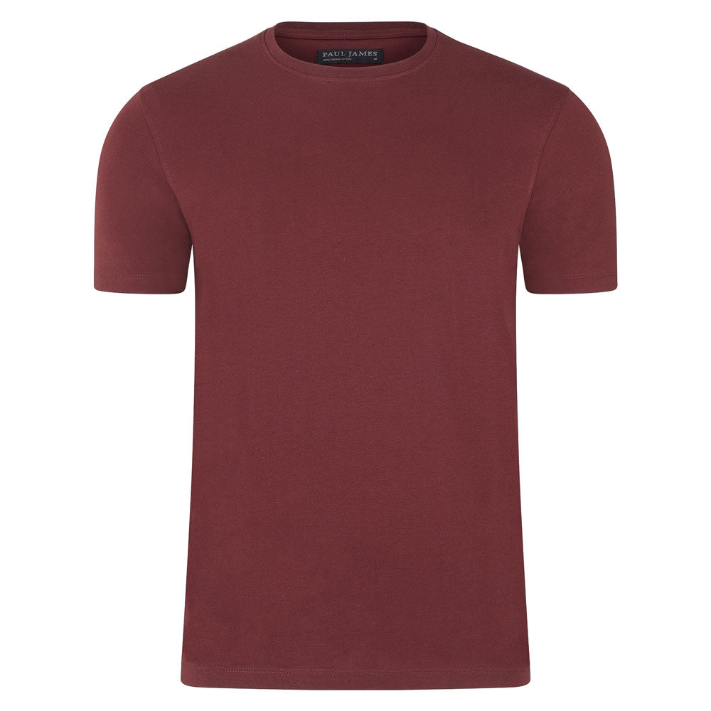 burgundy mens relaxed fit t shirt
