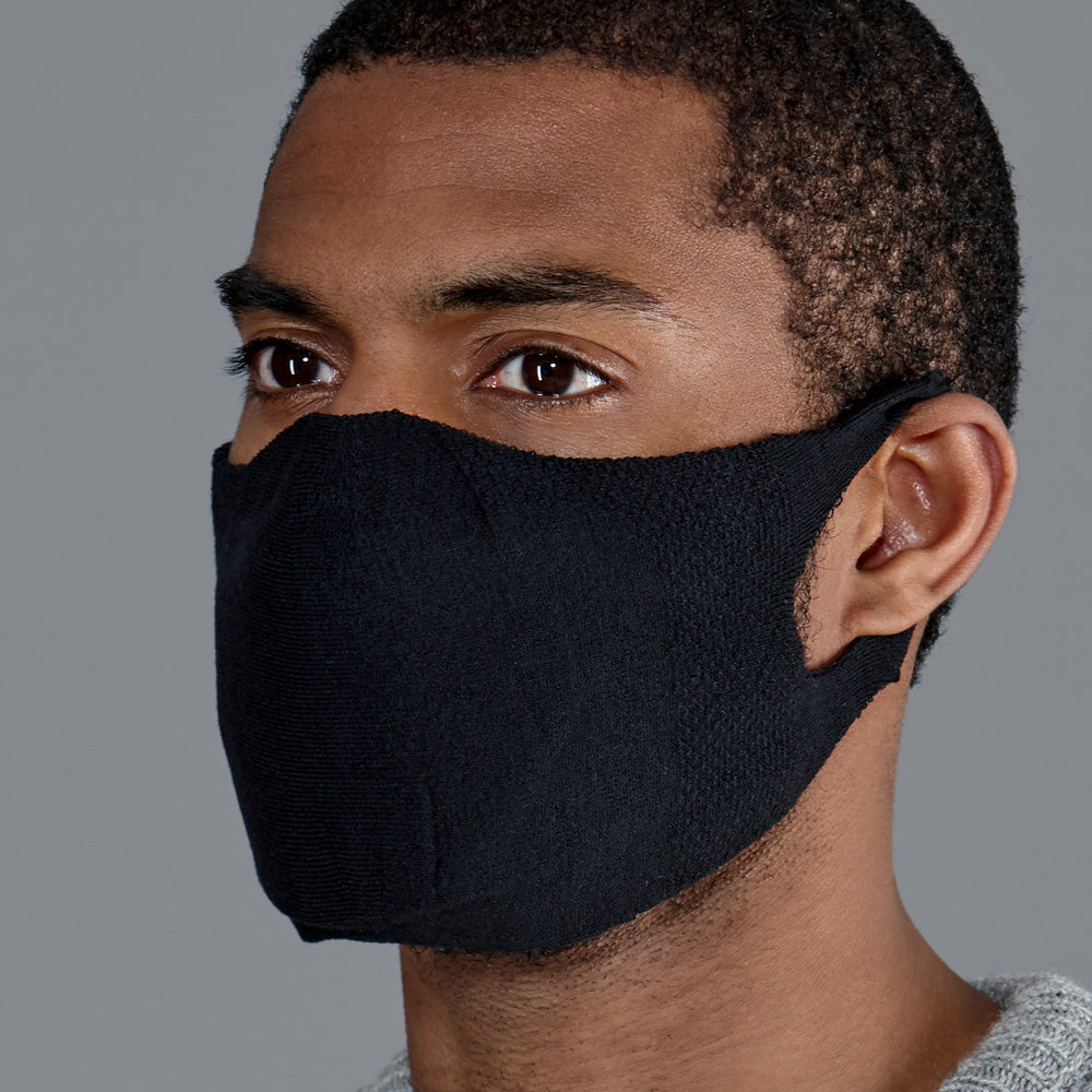 black comfortable cotton face mask