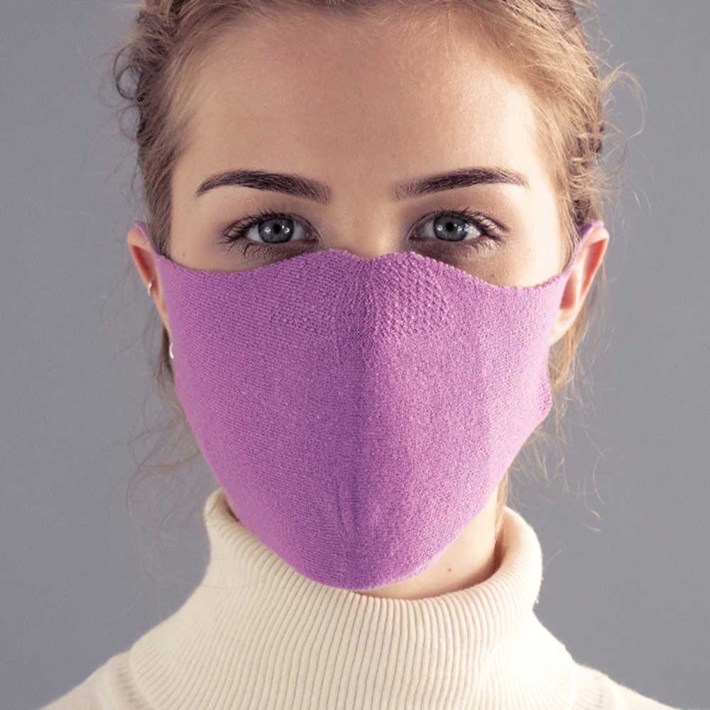 purple comfortable cotton face mask